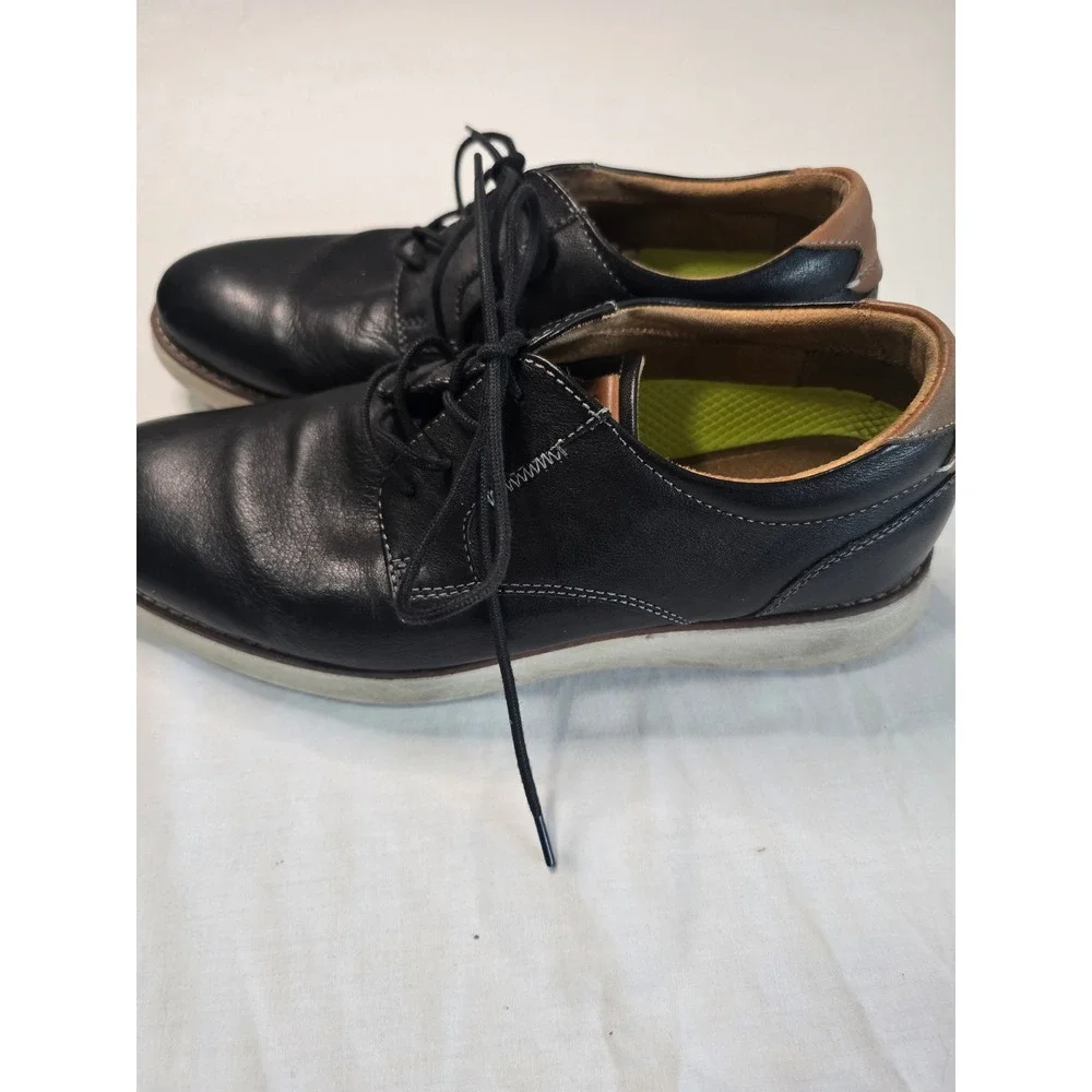 Florsheim Launch Hybrid Plain Toe Oxfords Mens Size 9 Black Leather 14280-001